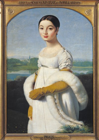 Portrait of Mademoiselle Caroline Riviere (1793-1803) 1805 by Jean Auguste Dominique Ingres